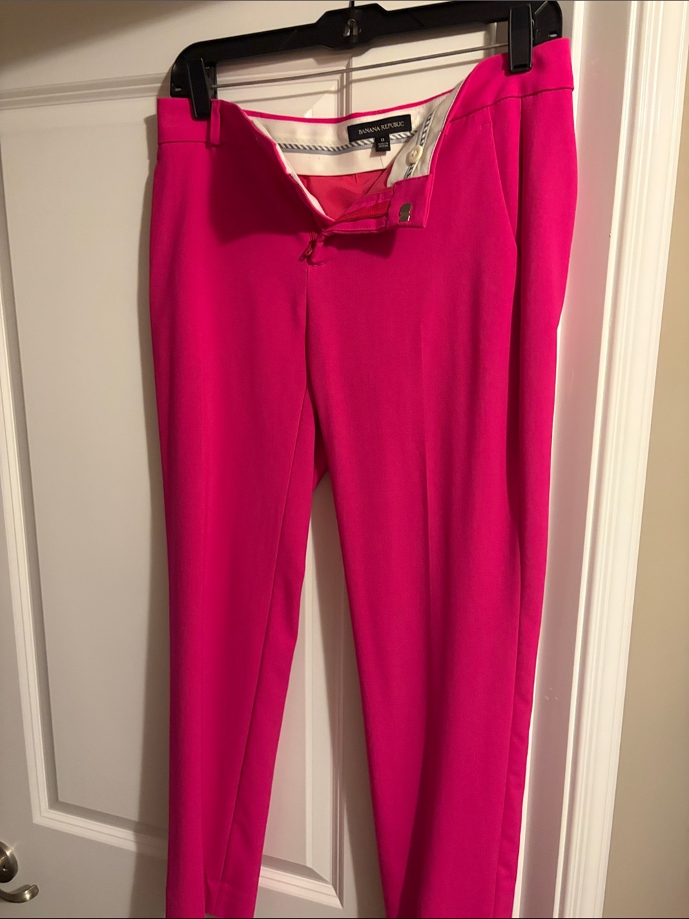 Banana Republic Hot Pink Slim Ankle Trousers